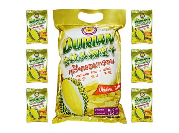 Freeze Dried Durian Monthong 210 gm  : 榴莲